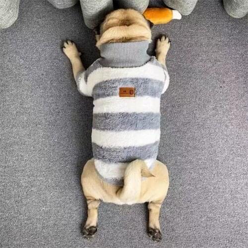 Winter Warm French Bulldog Wool Coat Jacket Pet Dog Clothes For Small Medium Fat Dogs Corgi Chihuahua Pug Costume KLC11