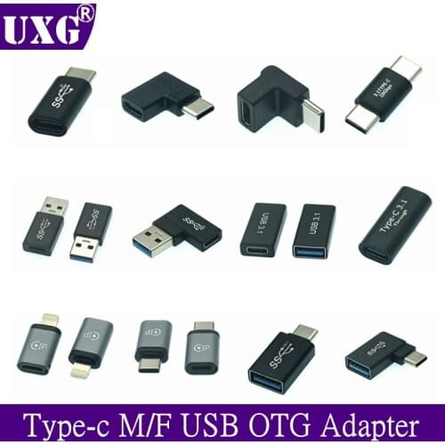 10Gbps 5Gbps Type C to USB 3.0 Adapter OTG USB C to Type C Male Female Converter Charging Date Adapter