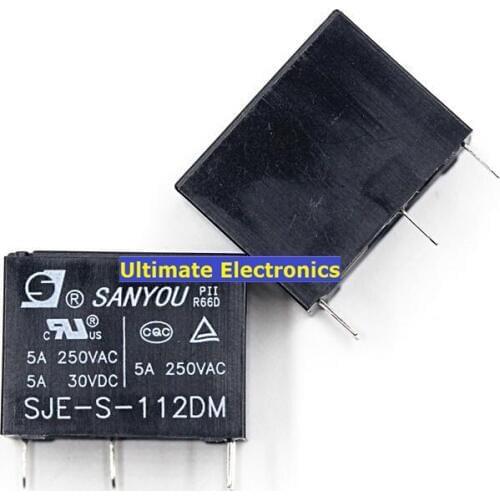 10pcs SJE-S-112DM A group of normally open 4 feet 5A for HF33F-012-HS3 relay