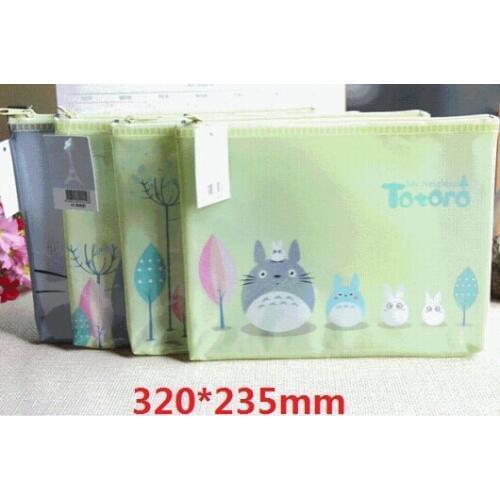 1PCS/Lot New Japan animals cartoon cat family A4 documents File Bag mesh bag stationery Filing Production 320*235mm