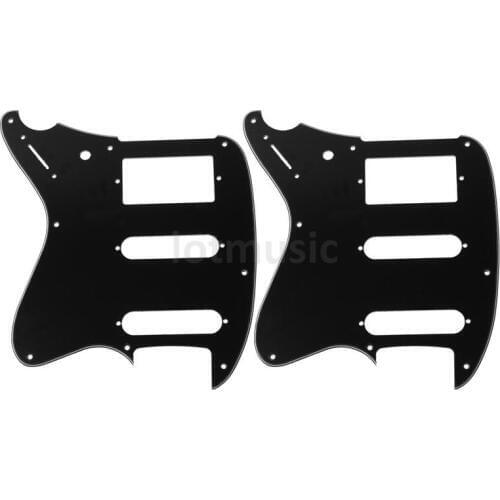 2 pcs Guitar pickguard For Ibanez Talman TC-740 Replacement,3ply Black