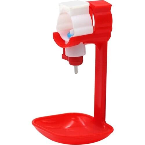 20Pcs Chicken Waterer Hanging Cups and Nipple Red Snap-cup Poultry Chicken Duck Bird Coop Feeder Water Bowl Nipple Farm Supplies