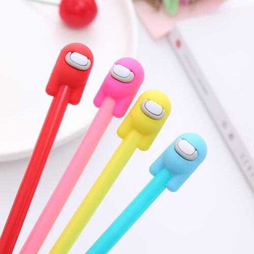 50PCS Creative Gel Pens Lovely Stationery Student Pen Needle Tube Black Water-based Office Signature Pen Wholesale