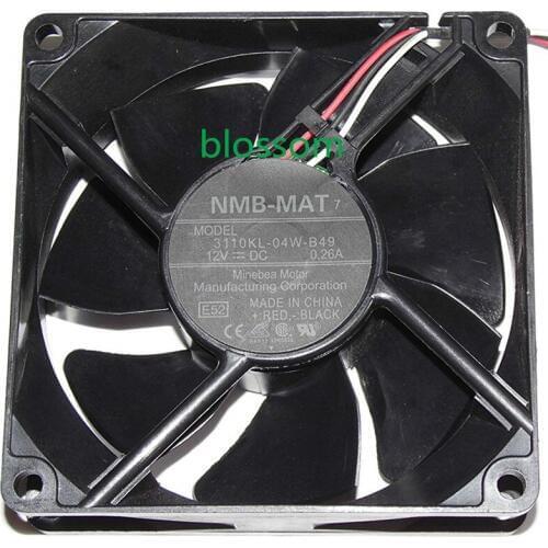 808025mm 3110KL-04W-B49 12V 0.26A 3Wire square Cooling Fan