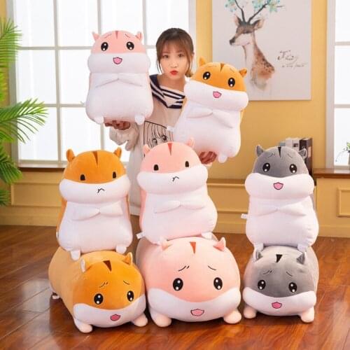 90cm Cartoon Winter Hand warm Hamster Plush Toy Soft Hamster Cute Stuffed Animals Pillow Kids Birthday Gifts Home Decor
