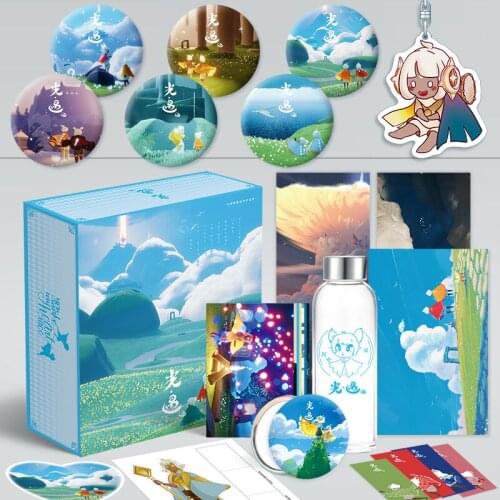 Anime Sky Children of the Light Toy Gift BOX Poster Keychain Postcard Water Cup Bookmark Storage Box toy gift