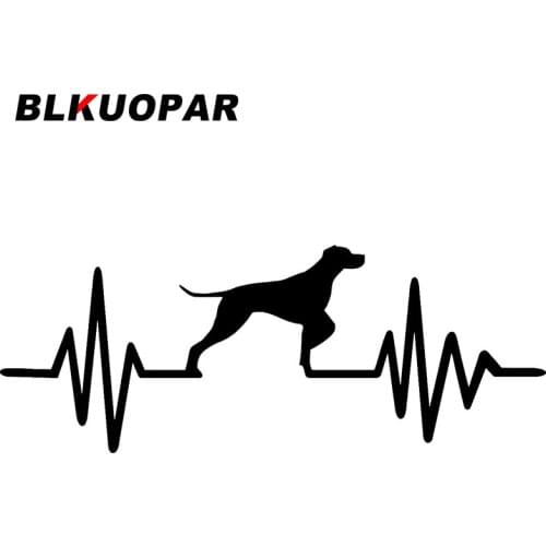 BLKUOPAR for German Shorthaired Pointer Heartbeat Car Stickers Scratch-Proof Creative Decals Vehicle Laptop Decor Car Styling