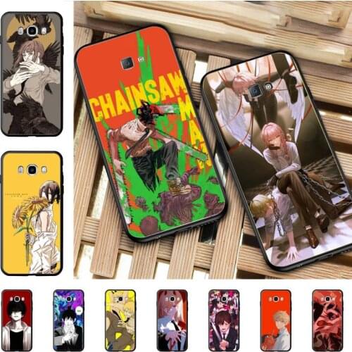 YNDFCNB Anime Chainsaw Man Phone Case for Samsung J 2 3 4 5 6 7 8 prime plus 2018 2017 2016 core