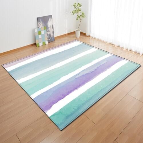 Childrens Carpet Large Bedroom 3D Striped / Cartoon Floor Carpet Living Room Floor Carpet Mat Carpets for Living Room