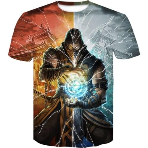 2021 New Summer Mortal Kombat Men/Women 3D Printed T shirt Fashion round neck t-shirts Cool Tee punk Tops Casual Short Sleeve