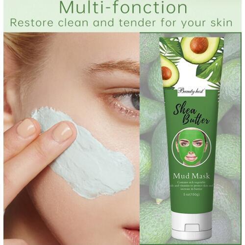 Beauty Host Shea Butter Mud Mask Improve dullness, rough and uneven complexion ;Create tender, brightening & whitening skin