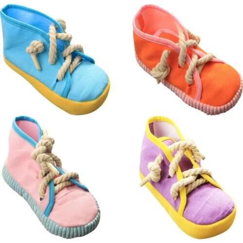 Simulation Gaobang Canvas Shoes Pet Toys Cats and Dogs Bite-resistant Teeth-Cleaning Teeth Sounding Toys Collars Harnesses Leads