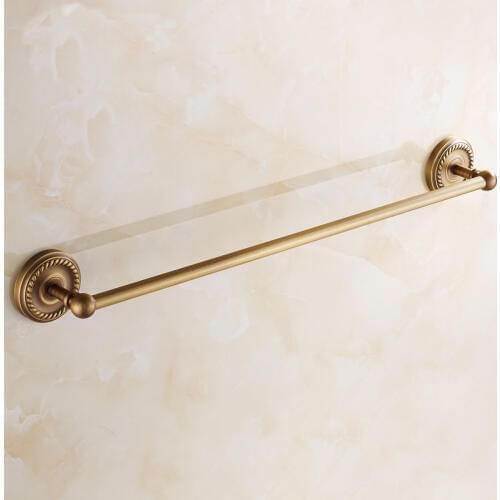Customize 30-50CM Copper single bathroom towel bars racks, Hotel Wall mounted towel rack shelf, Free shipping