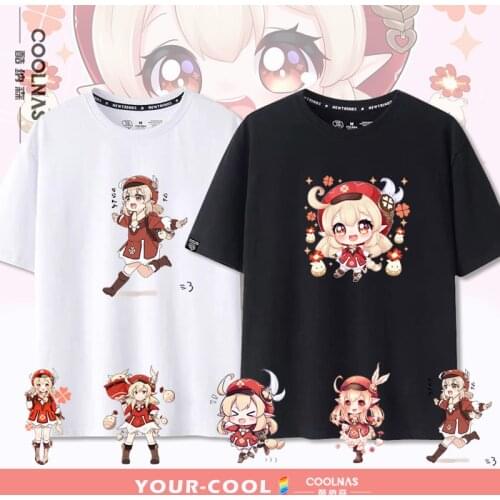 Game Genshin Impact Cosplay Costume Klee Short sleeve Fashion jacket coat Game Cartoons clothes Unisex Sweatshirt Tops Halloween