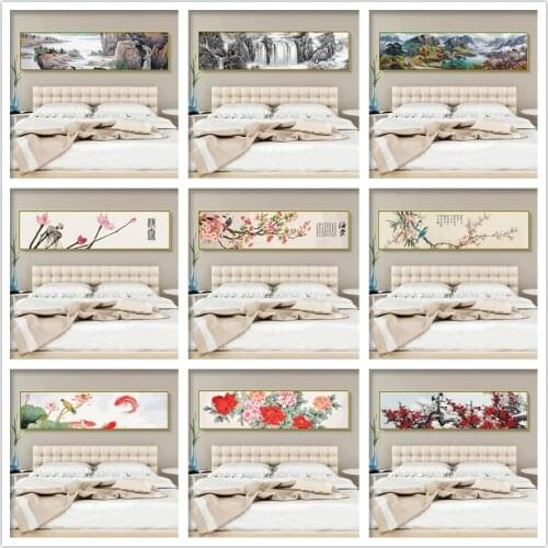 New Chinese style landscape flower and bird Painting By Numbers Diy Oil Painting Paint By Numbers Wall Art Picture Home Decor