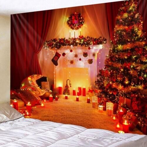 Christmas Merry Christmas 2020 Tapestry Living Room Bed Room Printing Wall Hanging Wall Art Picnic Mat Multi Print