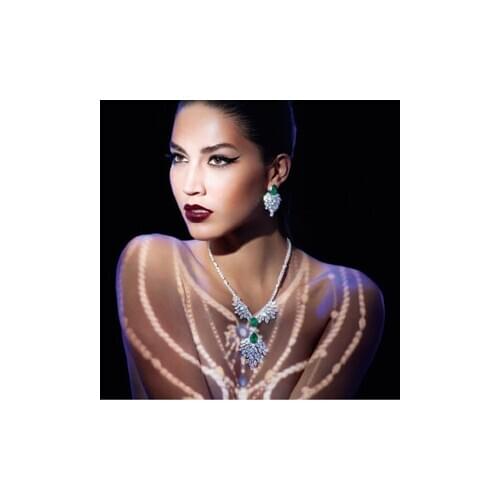 European and American style high quality zircon earrings