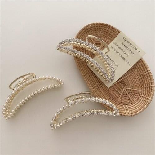 2020 Women Girls Geometric Hair Claw Clamps Hair Crab Hollow Hair Clip Claws Solid Color Accessories Hairpin