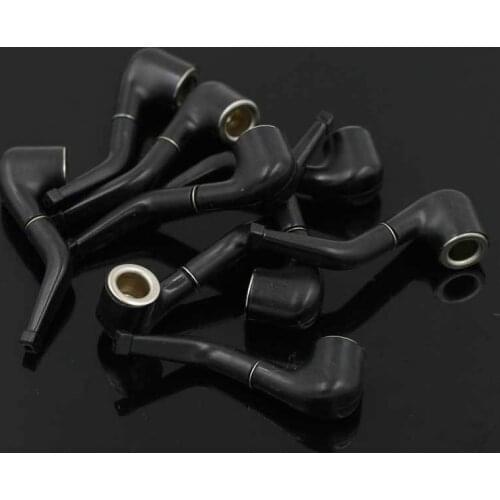 1pcs All Black Pipe Cigarette Accessory Cleanable Reusable Smoke Filter Circulating Type Metal Filter Tip