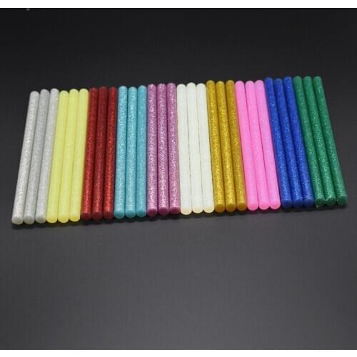 10pcs Colourful 7mm*100mm Hot Melt Glue Sticks For Glue Gun Craft Phone Case Album Repair Accessories Adhesive 7mm Stick