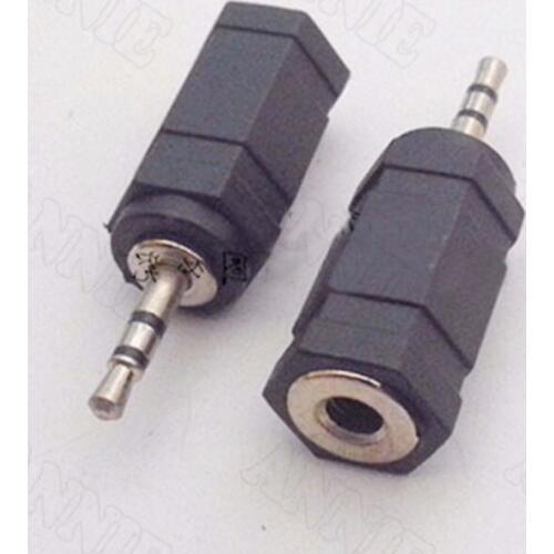 10pcs/lot Earphone Converter 2.5 Dual Channel To 3.5 hole Socket Small Turn To Big