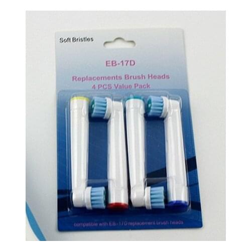 2 packs/8 pcs EB-17D for ORal B Electric Tooth brush Heads Replacement for Braun Oral B Teeth Clean