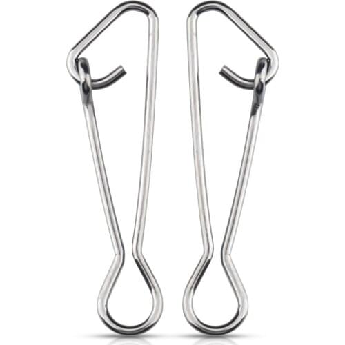 20-100PCS)(Size00-8) Bearing Fishing Swivels Rolling Rings Interlock Hook Lure Fishhook Snap Swivels Connector Tackle