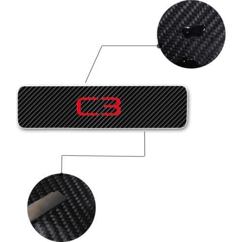 Car Accessories Car Door Sills For Citroen C3 Door Threshold Plate Door Sill Scuff Plate 4D Carbon Fiber Vinyl Sticker 4Pcs