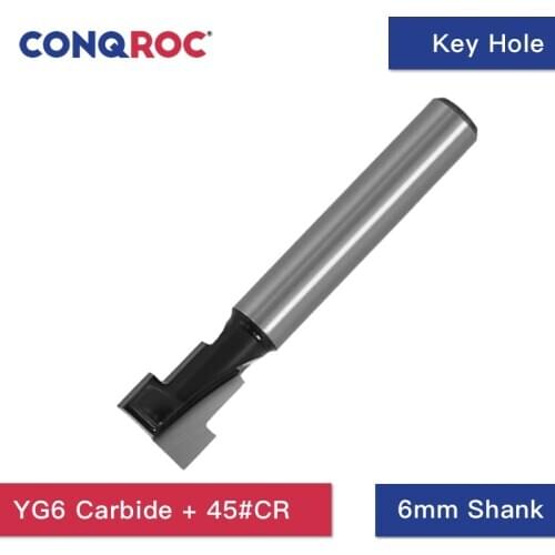 Key Hole T Slot Router Bit 6mm Straight Shank Woodworking Milling Cutter