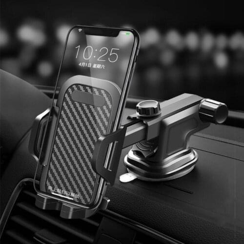 Sucker Car Phone Holder 360 Mount in Car Stand No Magnetic Support Mobile Cell Cellphone Smartphone For iPhone 12 Huawei P40