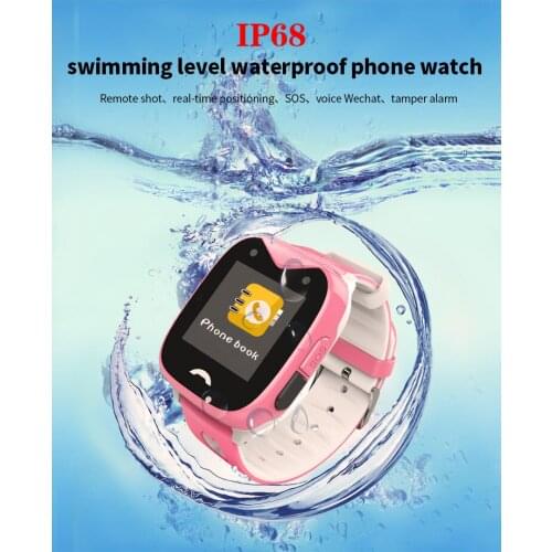 D8 High accurancy GPS Watch Tracker Touch Screen GPS+WIFI+LBS multiple tracking Children waterproof Voice intercom safety fence
