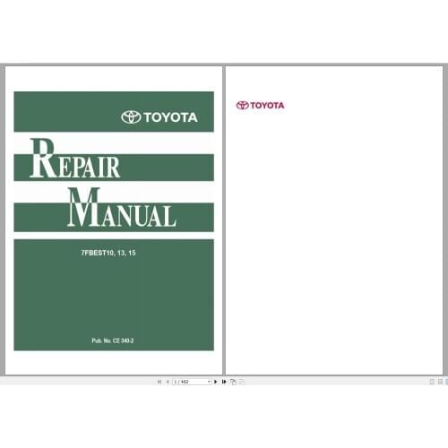 For Toyota Forklift Truck 8 Series Service Manuals PDF 4.34GB DVD