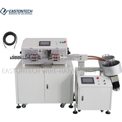 EASTONTECH EW-3110+C Power Chords Cutting Stripping With Two Coiling Winding Machine