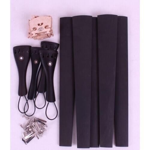 Violin fingerboard 4/4 violin tailpiece Bridge Tailgut full size violin part