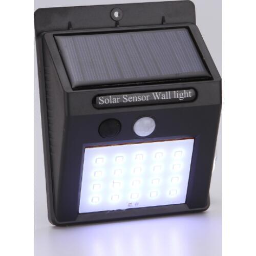 Jiguoor 20LED Solar Sensor Light Waterproof Night lighting Outdoor Garden Lights Solar Home Wall Lamp Emergency Lamp Porch light