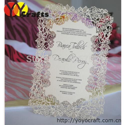 Menu card for wedding,laser cut table menu card for restaurant with printing service