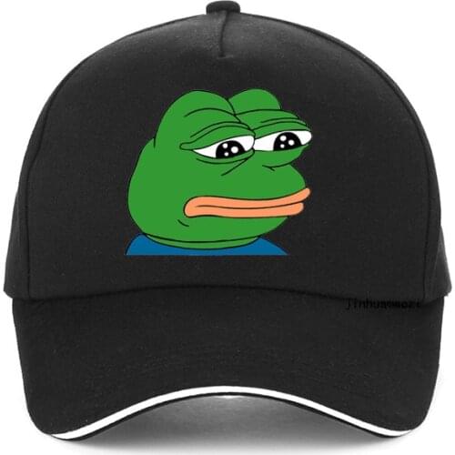 Fashion men Sad Frog baseball cap outdoor Adjustable Dad Hat Men Summer Snapback hats sad Frog sports golf cap gorra