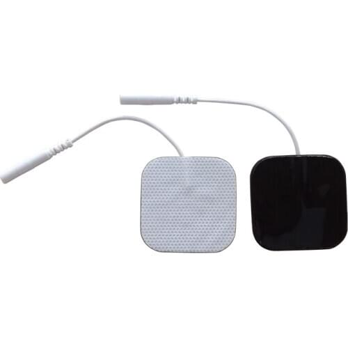 100pcs 5x5cm / 4x4cm stickers Non-woven fabric electrode pads accessories with 2.0 hole free shipping