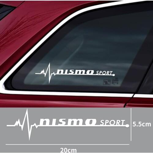 2Pcs Car Side Windows Decoration Stickers NISMO Sport Emblem Decal For Nissan Tiida Teana Juke X-trail Qashqai Leaf Micra Sentra