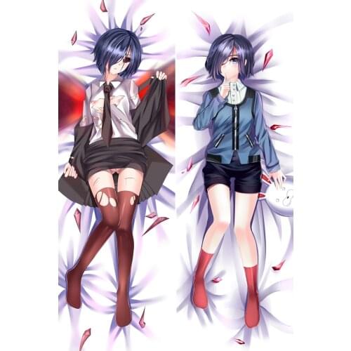Cute Anime Pillowcase Tokyo Ghoul Kirishima Touka pillow case decorative Hugging Body Bedding