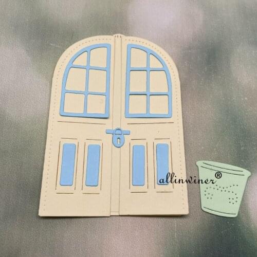 New 3D Flowerpot switch door Metal Cutting Dies for DIY Scrapbooking Album Paper Cards Decorative Crafts Embossing Die Cuts