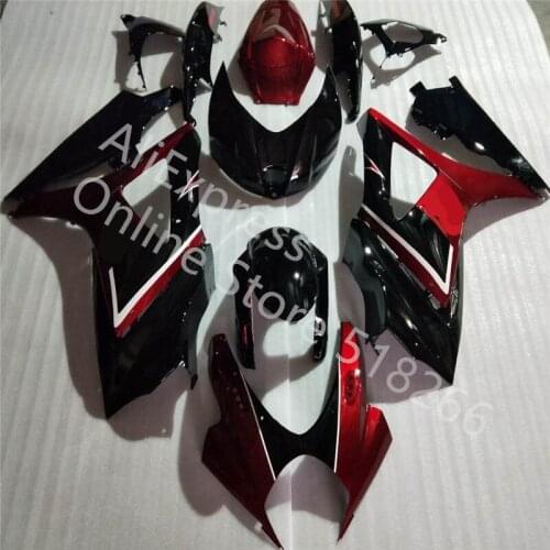 Motorcycle Fairing Bodywork Full Set Fit For Suzuki GSXR1000 2007-2008 GSXR1000 07 08 red black Fairing