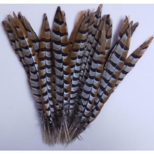 Hot sales 100pcs perfect 10-12 inches / 25-30 cm natural copper chicken feathers decoration diy collection stage performances
