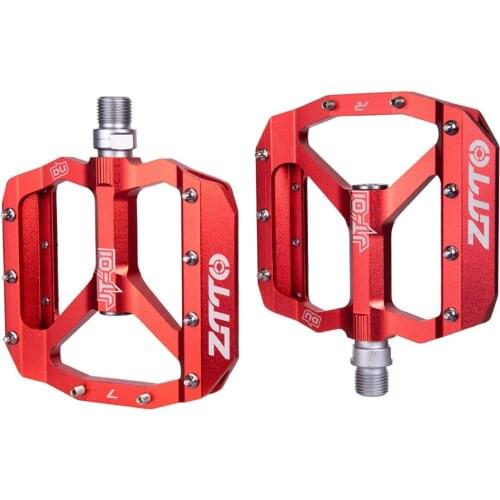 Bearing Foot Pedal Riding Pedal Accessories Bicycle Ztto/chasing JT Bicycle Pedal Mountain Bike Palin Pedal Aluminum Black Red