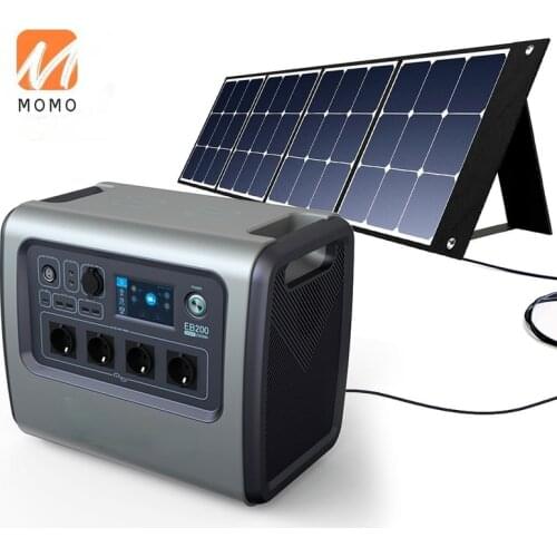 Portable Backup Generator 500W 1000W 2000W Solar charging Power Station Lithium Battery Pack