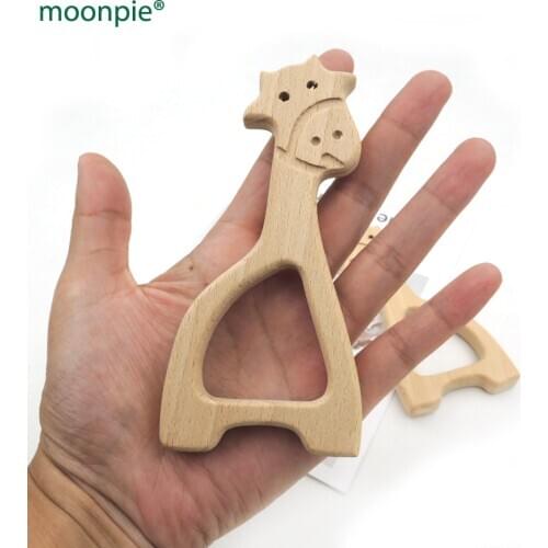 20pcs x DIY Organic beech giraffe teether nursing baby bath toy DIY fitting Handcrafted FINDING baby boy gift EA330c