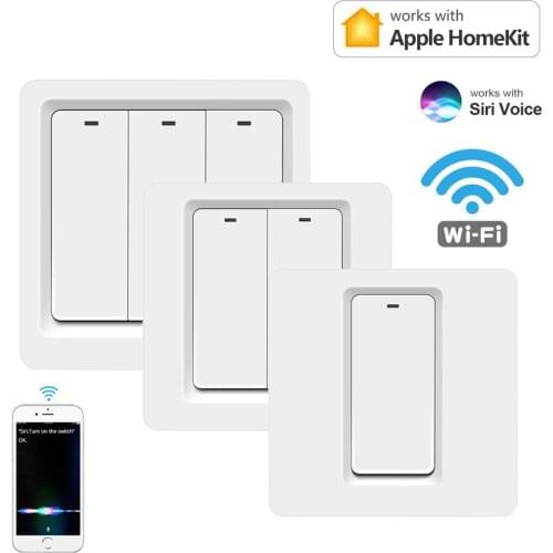 Smart Life Wifi Google Home Switch Remote Control 1/2/3Gang Led Lights For Room Apple Homekit Neutral Wire Required Lamp Smart S