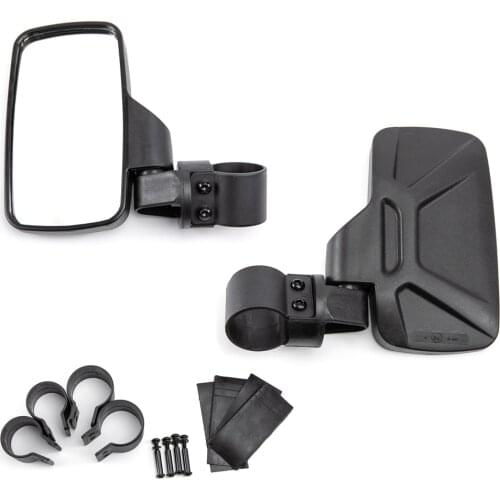 Adjustable UTV 1.75" 2" Clamp Side Center RearView Mirror for Polaris RZR for Can-Am Commander 1000 for Artic Cat