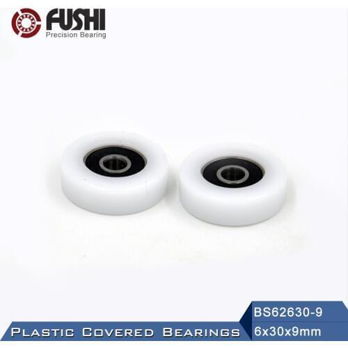 626 2RS Ball Bearing Covered With POM Plastic 6*30*9 mm ( 2 PCS ) Plastic Pulley Bearings 626 RS LUU