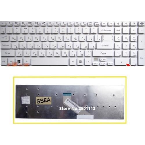 SSEA New Russian Keyboard RU for Acer Aspire V3-551 V3-551G V3-571 V3-571G V3-731 V3-771 V3-771G 5830 5830T 5755 white no frame